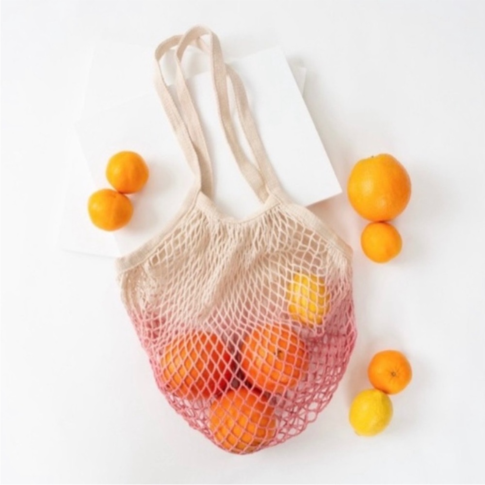 NEW Camp Collection Dip Dye Market Tote Pink Ombre Tote Bag